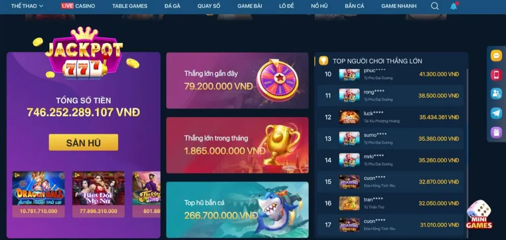 Khuyến mãi slot game tại banca30